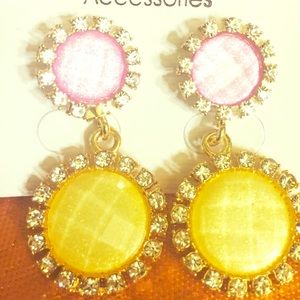 Beautiful Fashion Earrings w/Color